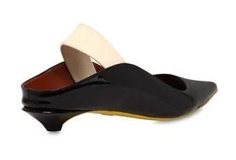 20mm Patent Leather Slingback Flats
