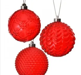4" OPAQUE PLASTIC BALL ORNAMENT 1 EA