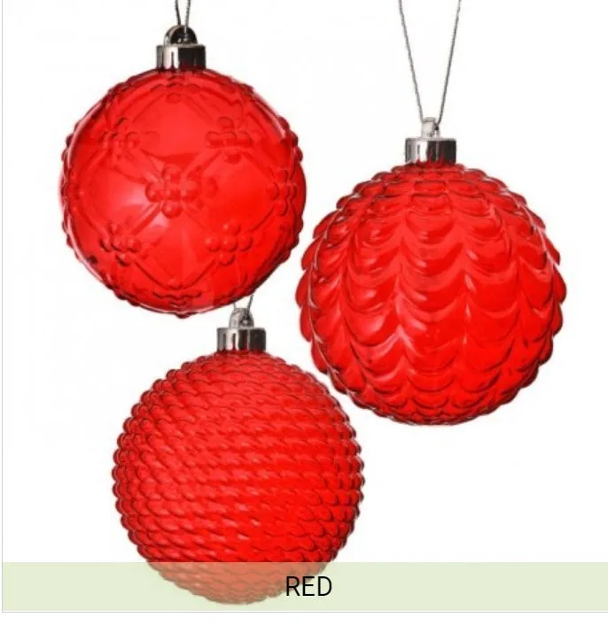 4" OPAQUE PLASTIC BALL ORNAMENT 1 EA