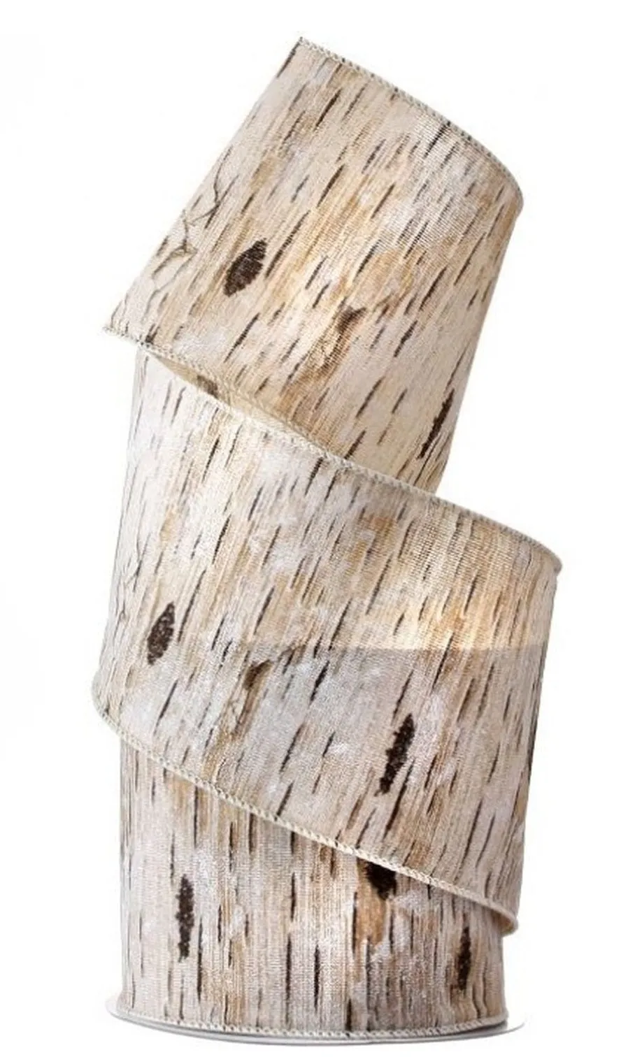 4" x 10Y Frosted Birch Polyester Ribbon