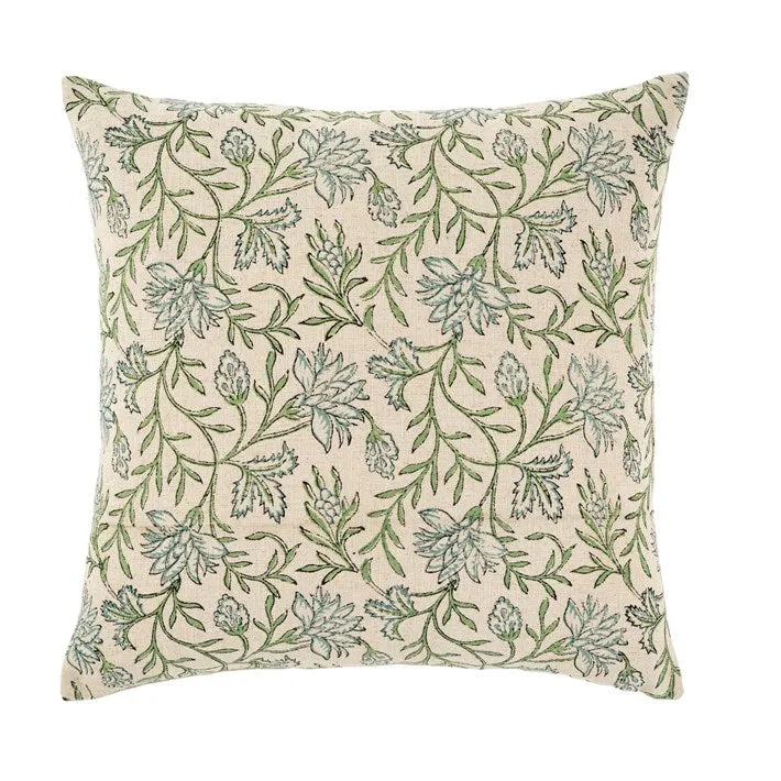 Carolina Block Print Pillow