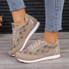 Christina  Blumenmuster Damen Sneaker Leicht und Atmungsaktiv
