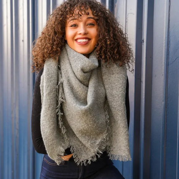 Cozy Mohair Blanket Scarf