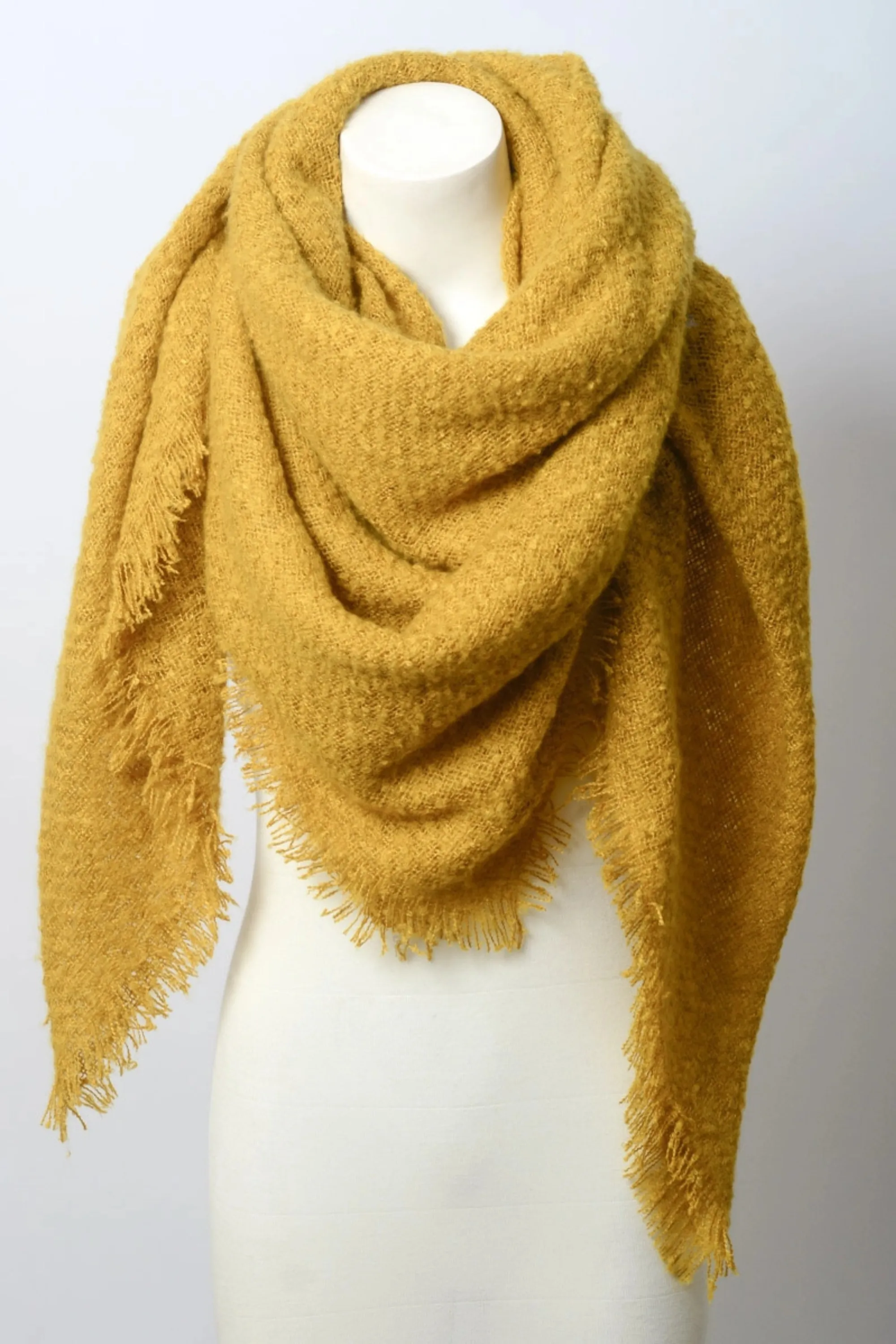 Cozy Mohair Blanket Scarf