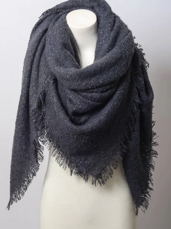 Cozy Mohair Blanket Scarf