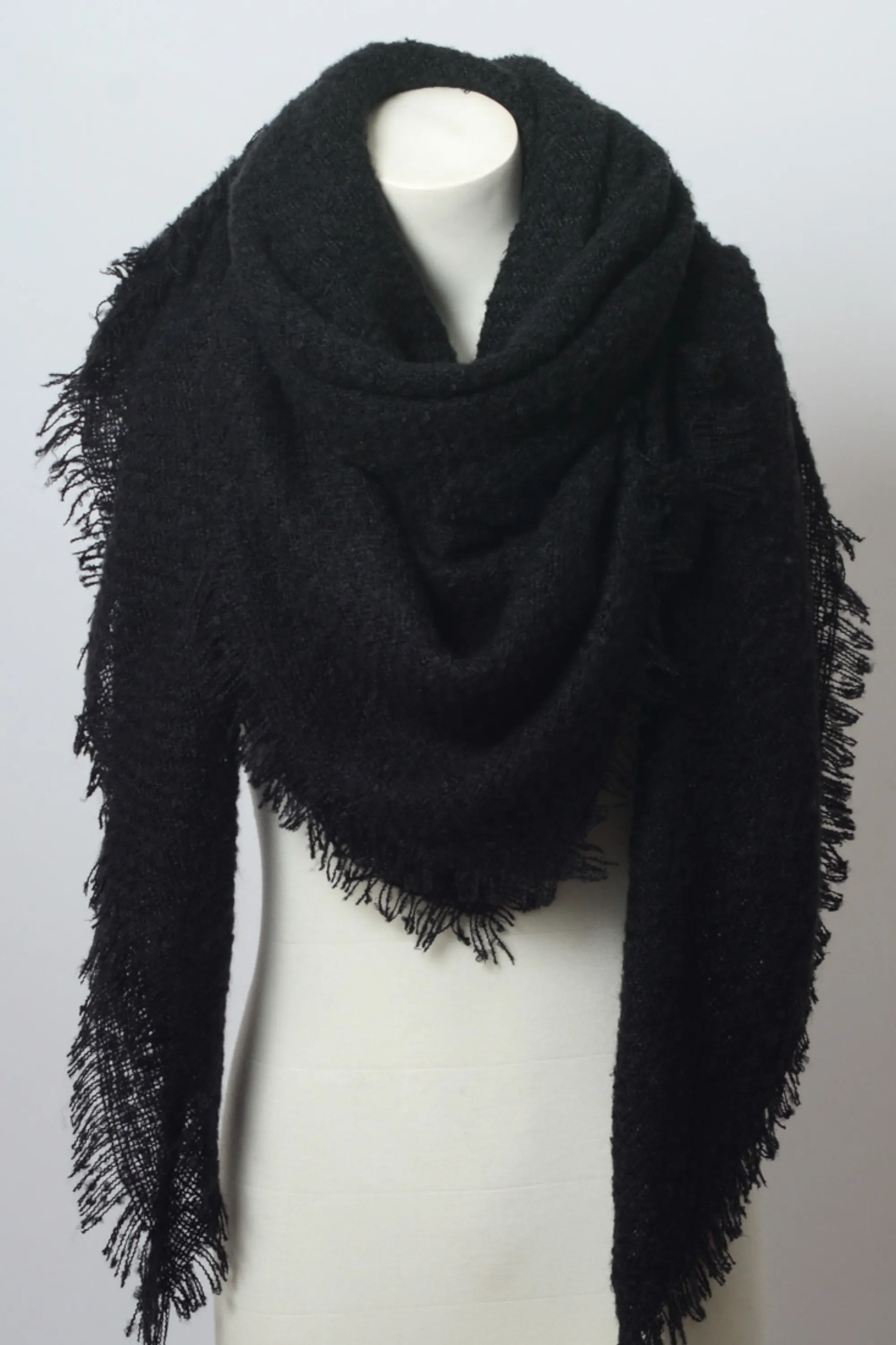 Cozy Mohair Blanket Scarf