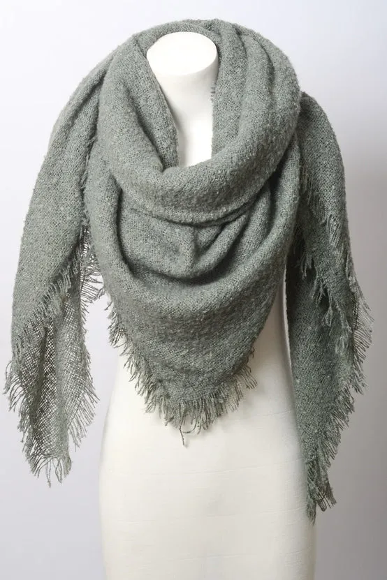 Cozy Mohair Blanket Scarf