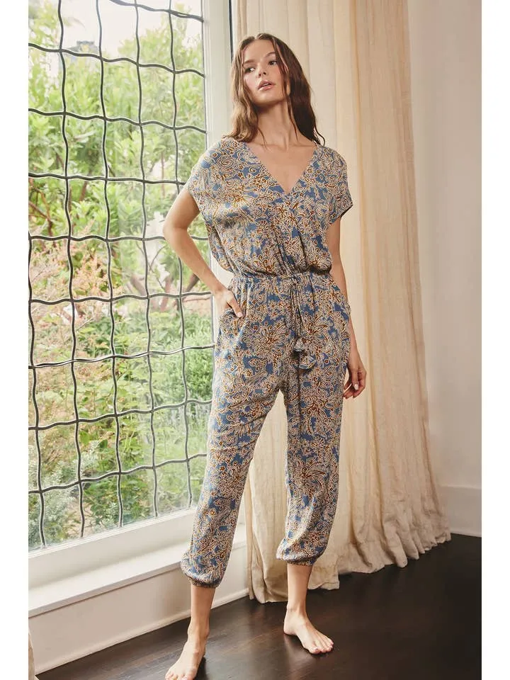 Drifting Dreams Paisley Drawstring Jumpsuit