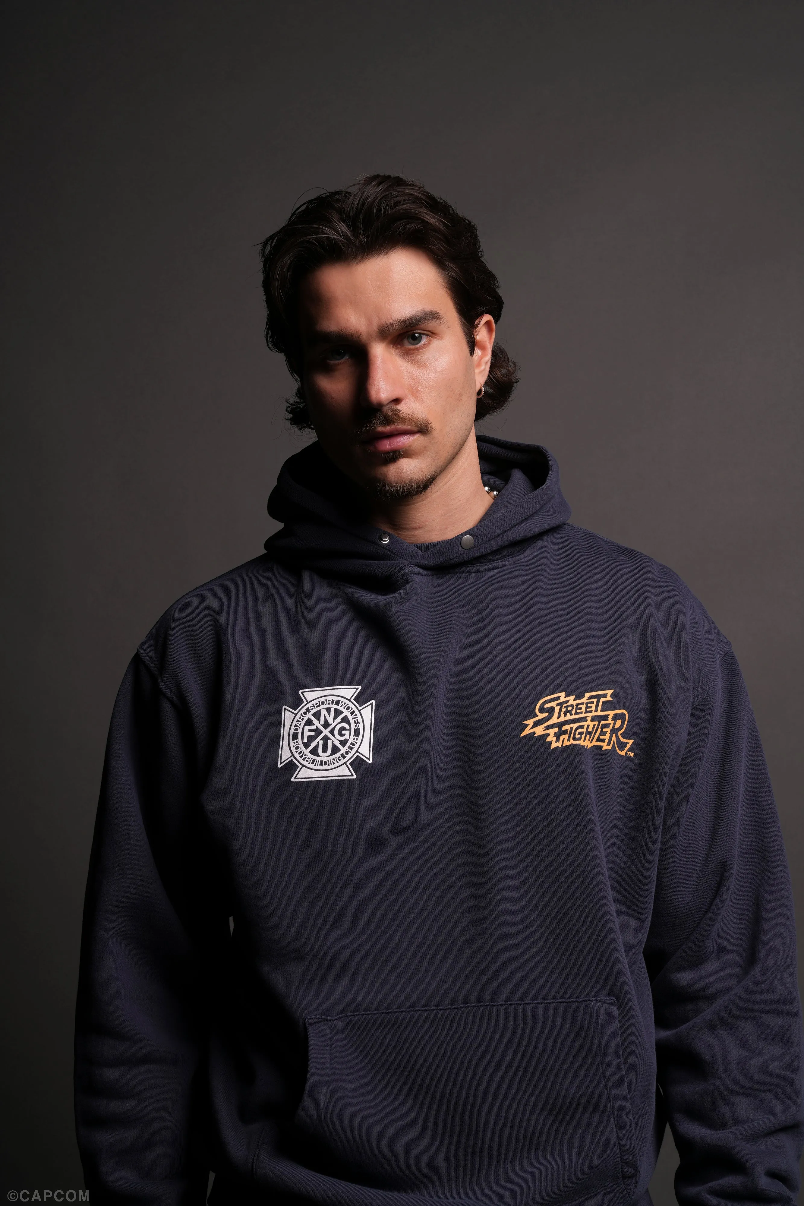 Final Boss "Pierce" Hoodie in Storm Blue