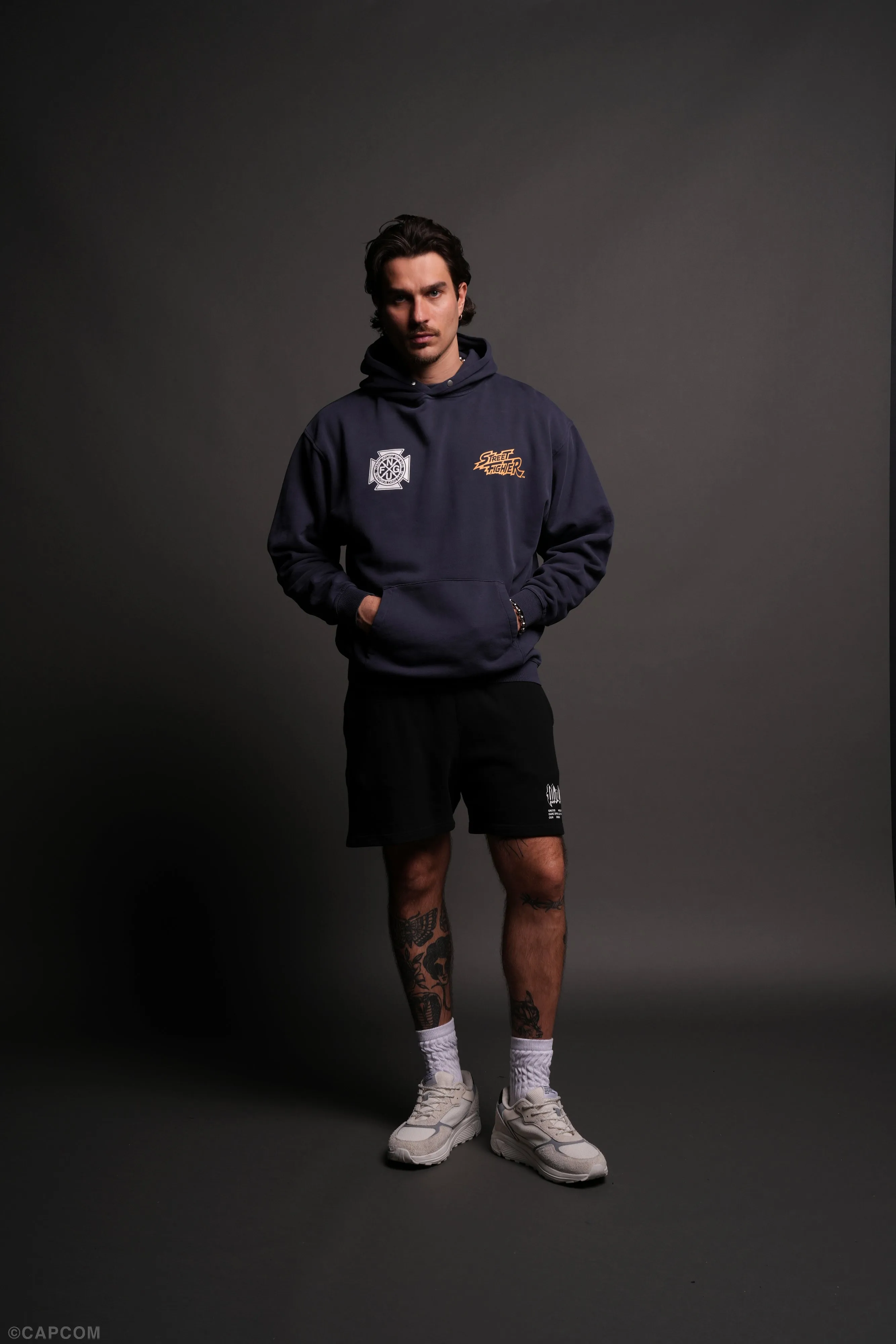 Final Boss "Pierce" Hoodie in Storm Blue