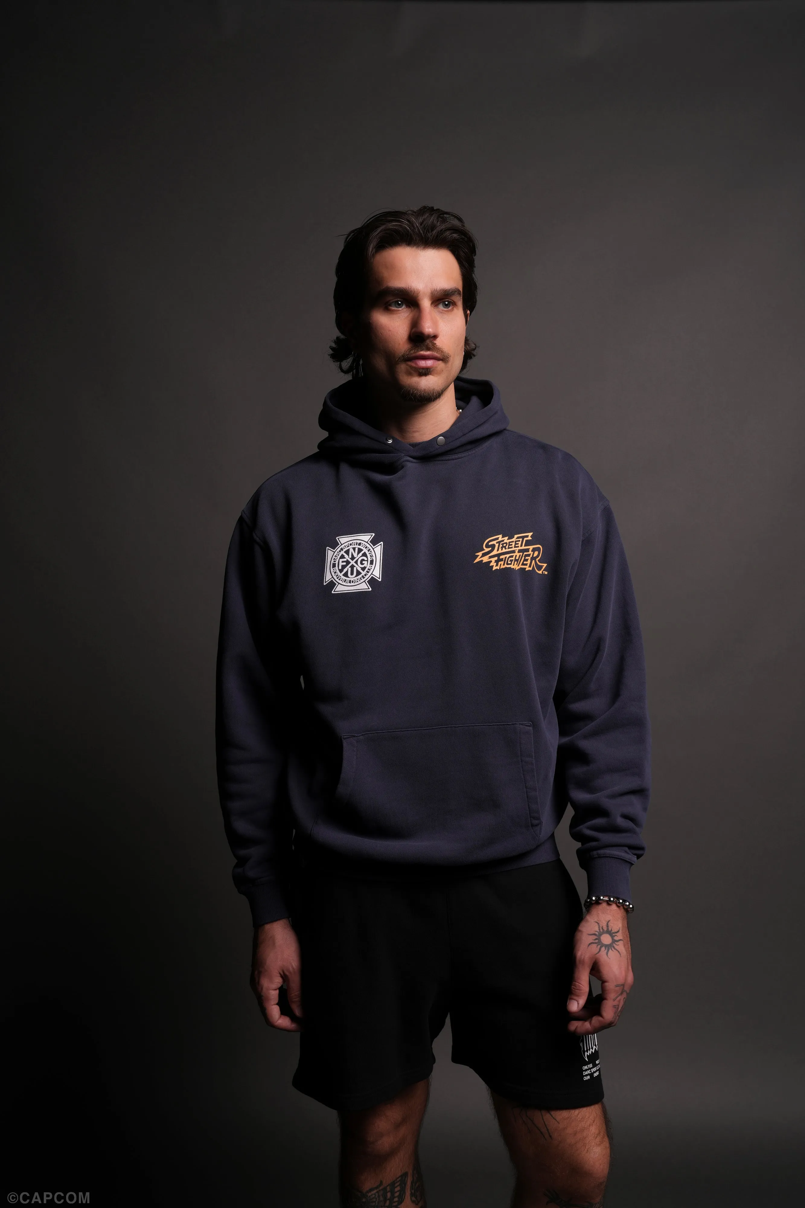 Final Boss "Pierce" Hoodie in Storm Blue