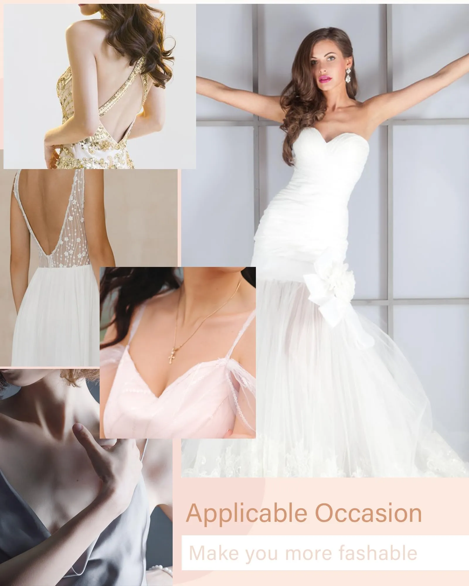 HORISUN  Invisible Backless Strapless Sticky Bras