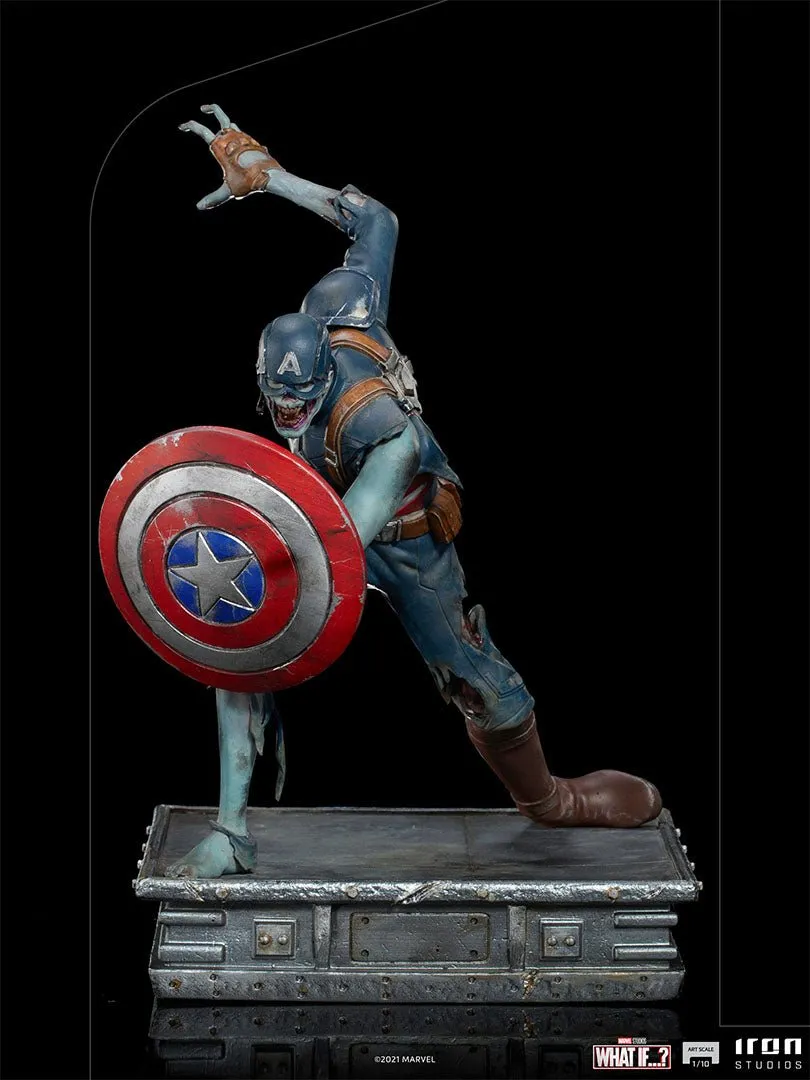 Iron Studios Marvel What If…? Zombie Captain America BDS Art Scale 1/10 Scale Statue