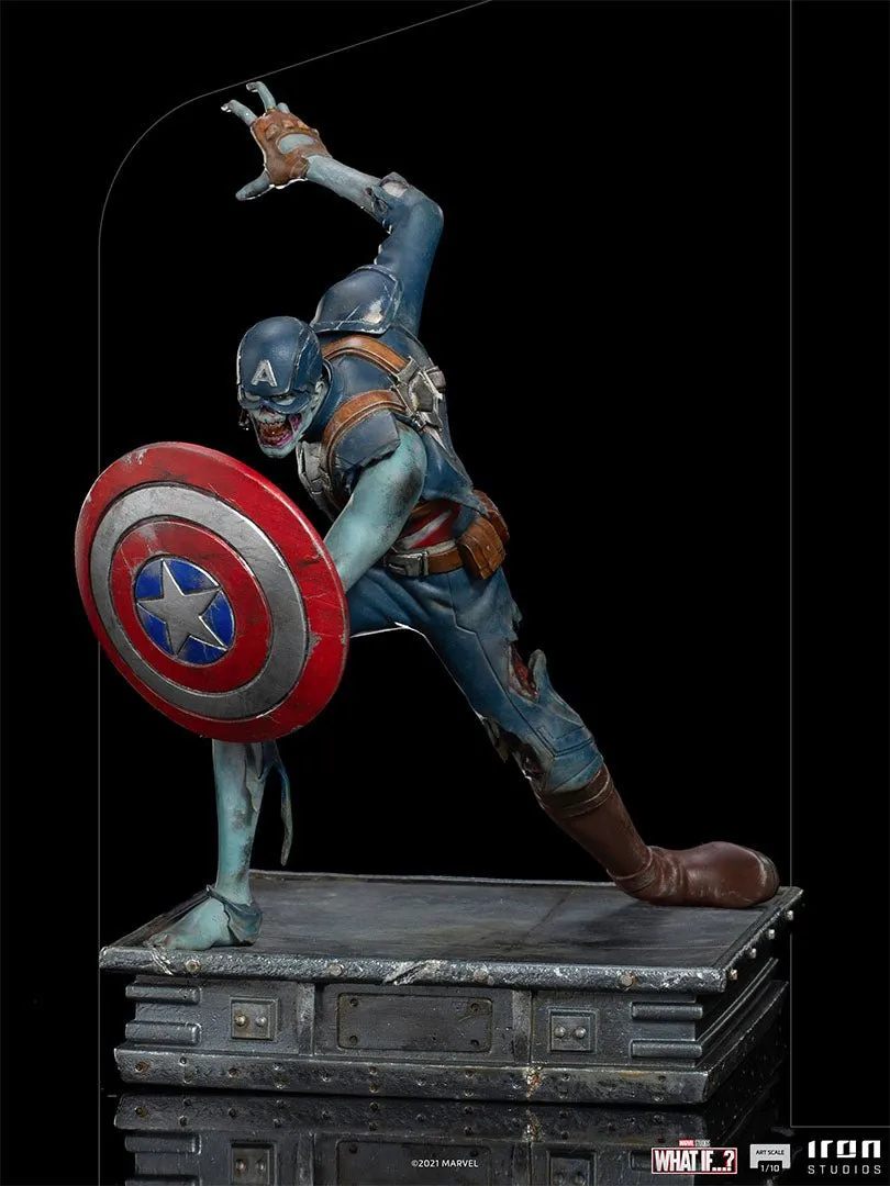 Iron Studios Marvel What If…? Zombie Captain America BDS Art Scale 1/10 Scale Statue