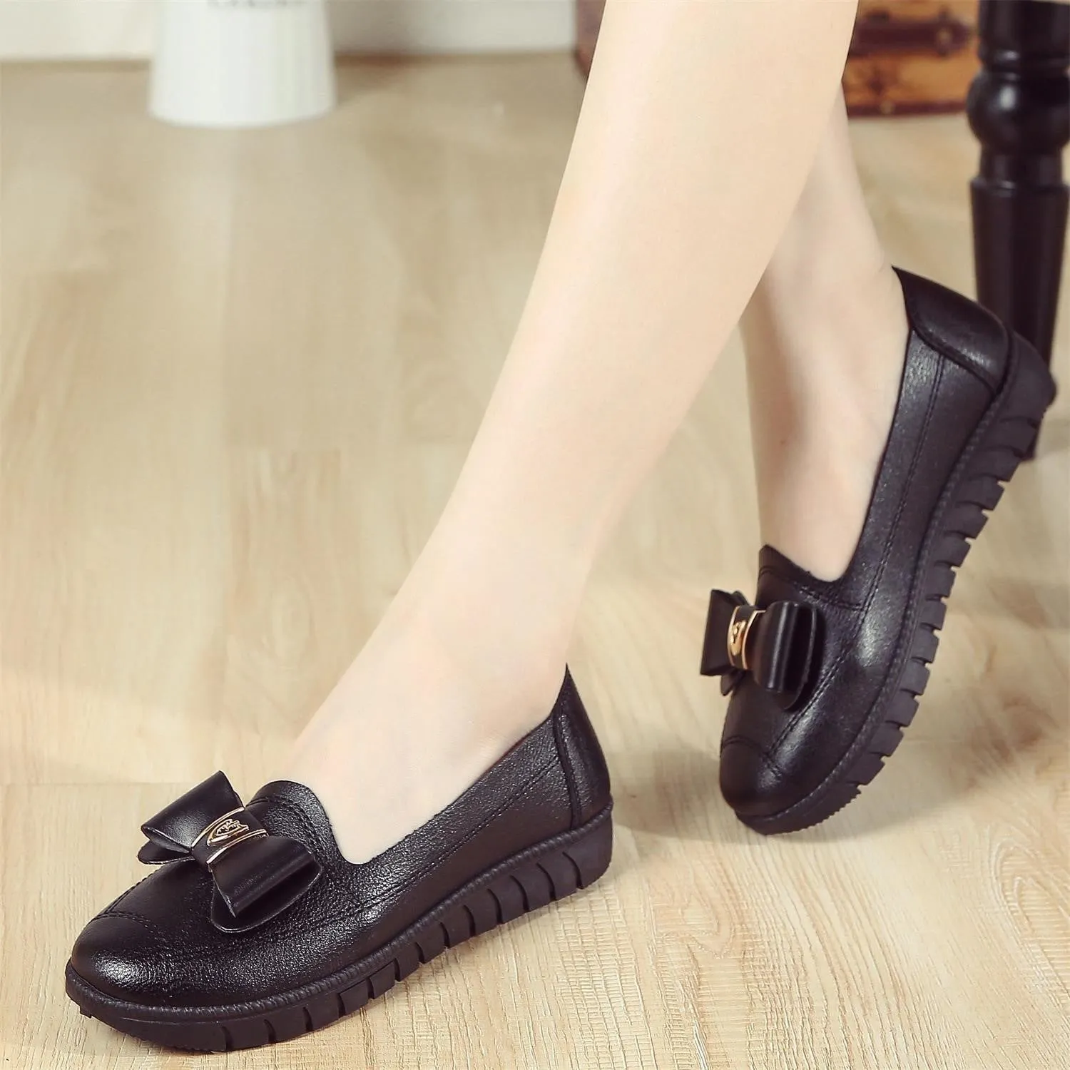 Jennifer  Modische Damen Ballerinas aus Weichem Vegan Leder