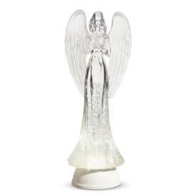 Lighted Angel w/Swirling Glitter