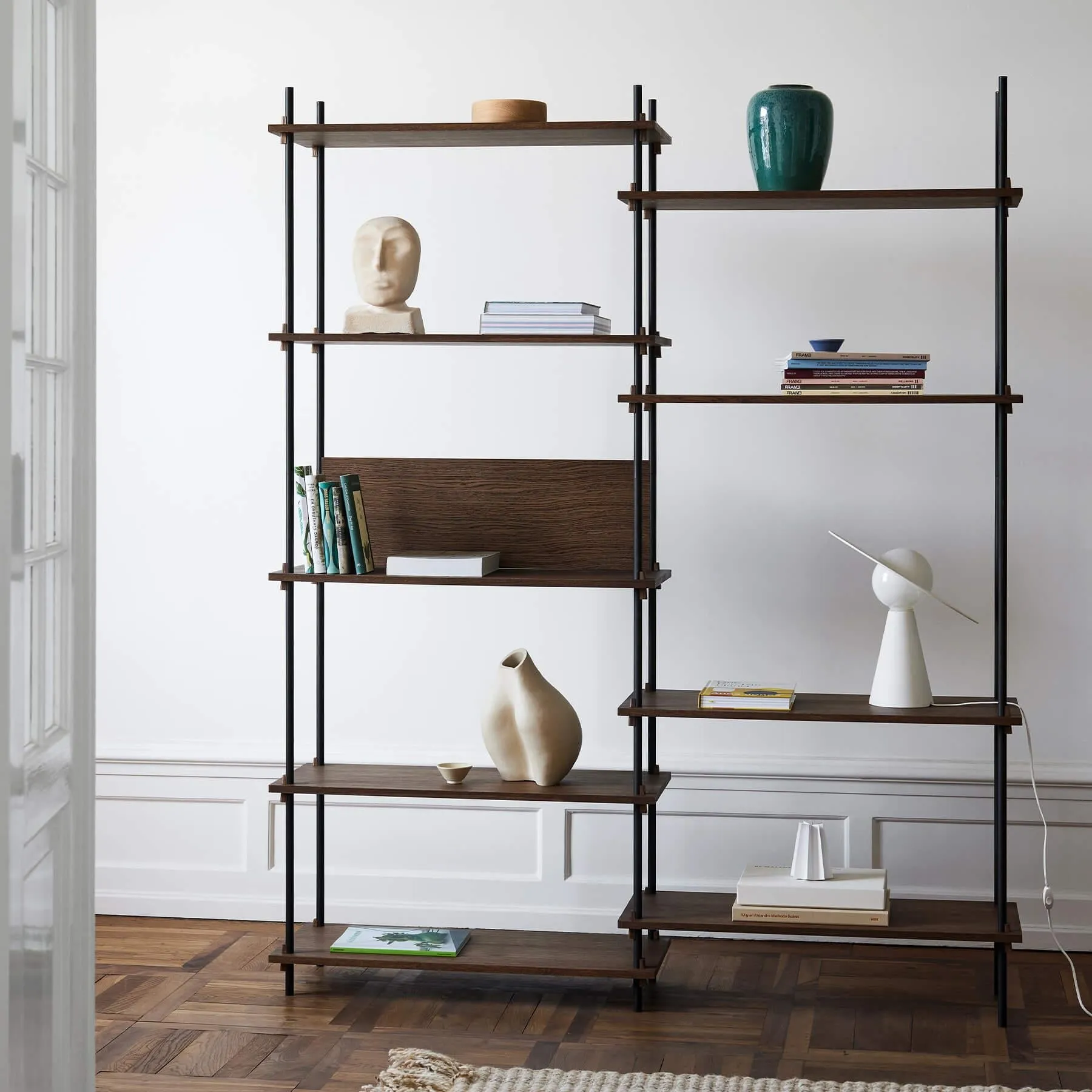 MOEBE Double shelving system