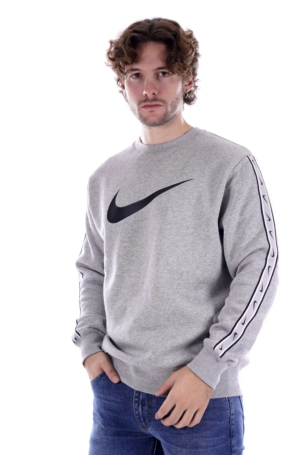Nike Felpa Grigia Da Uomo