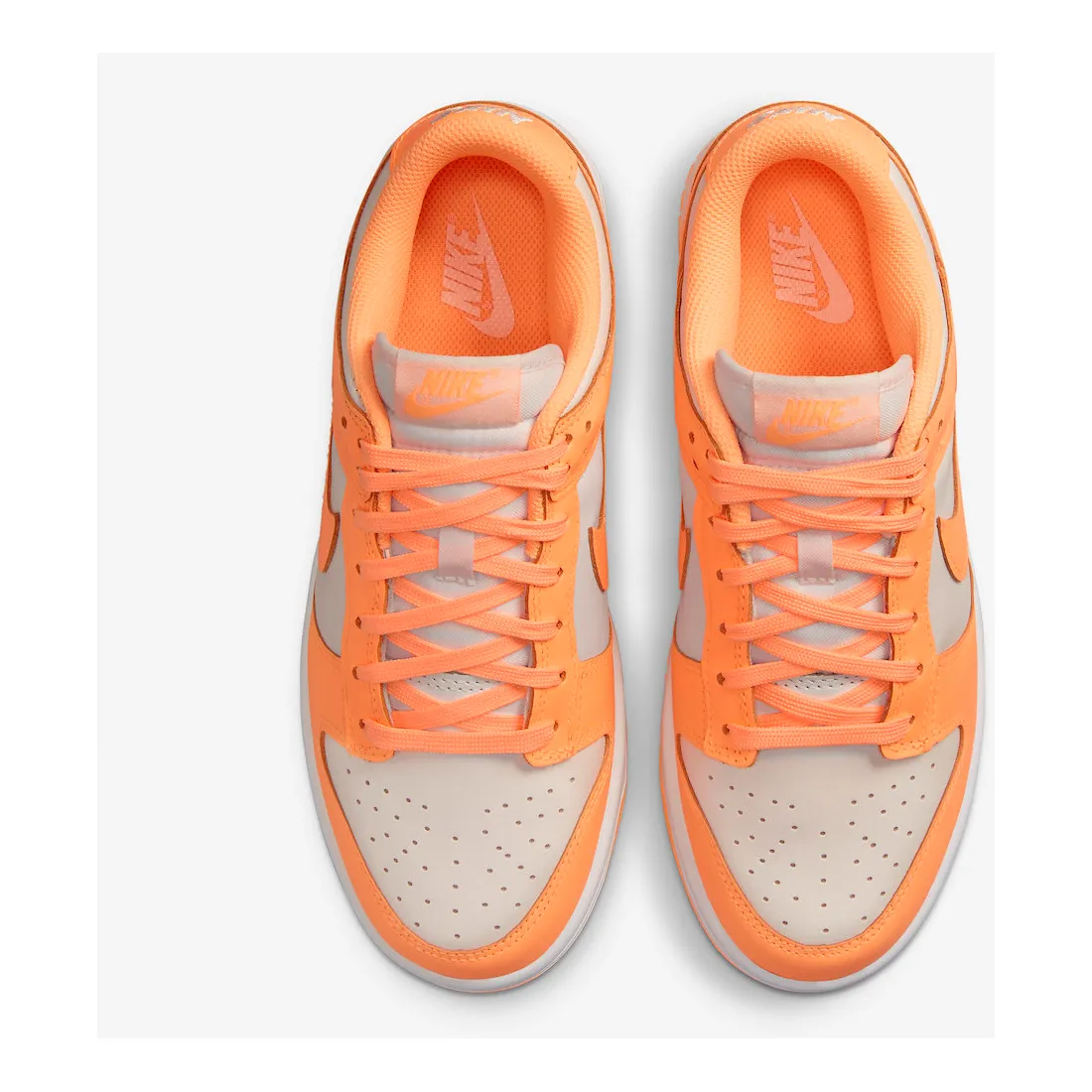 Nike Women's Dunk Low Shoes - Peach Cream / White / Orange