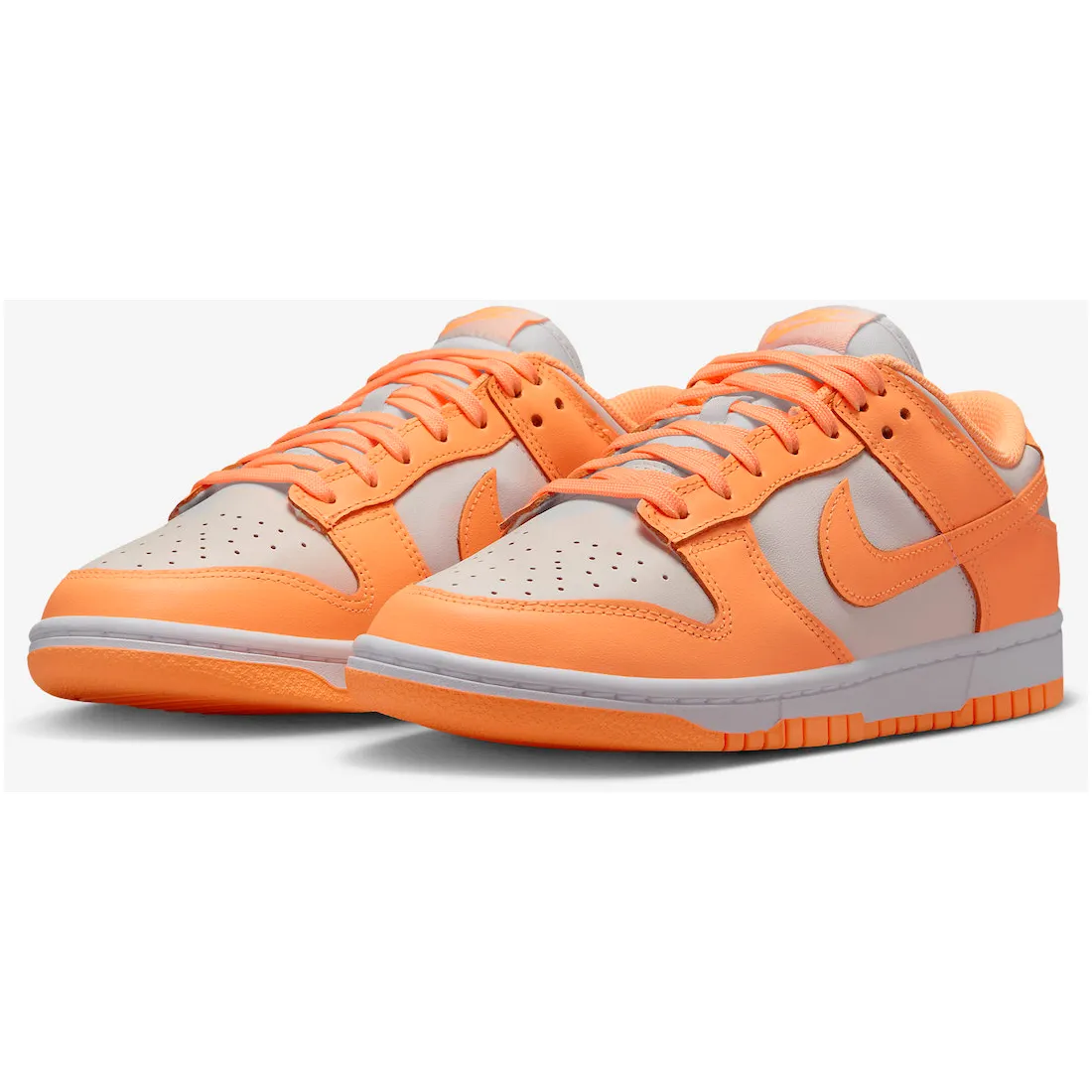 Nike Women's Dunk Low Shoes - Peach Cream / White / Orange