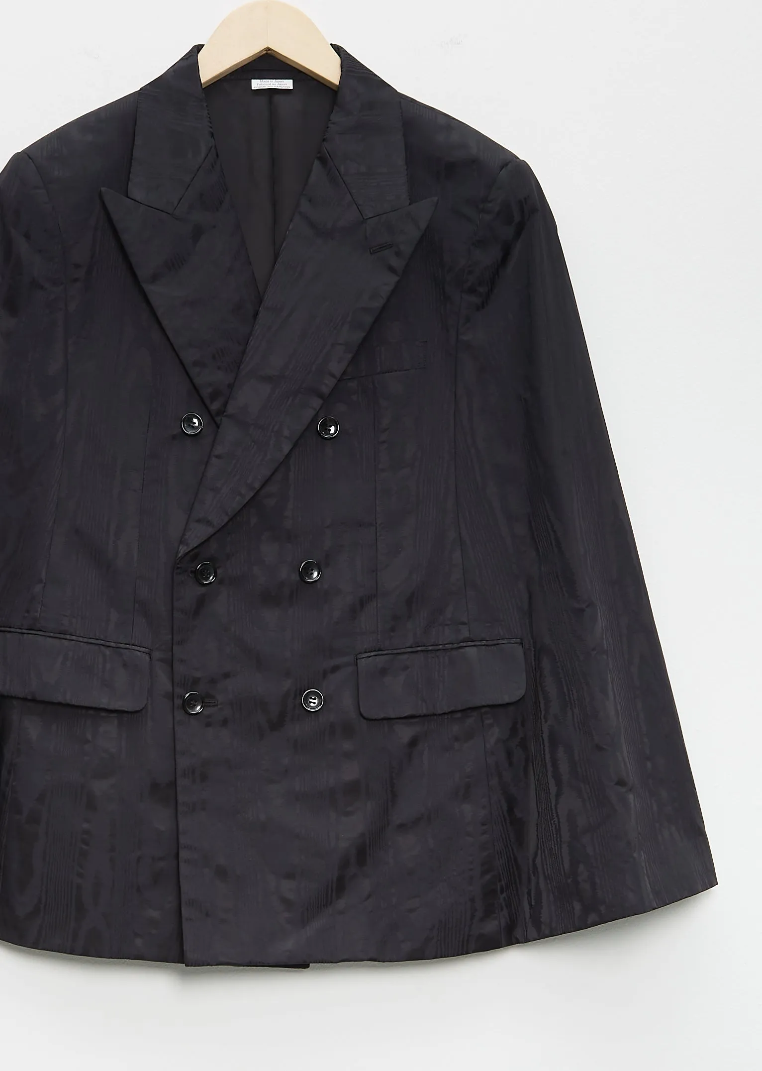 Nylon Jacquard Moire Blazer