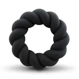 Rocks-Off Twist Cock Ring Black