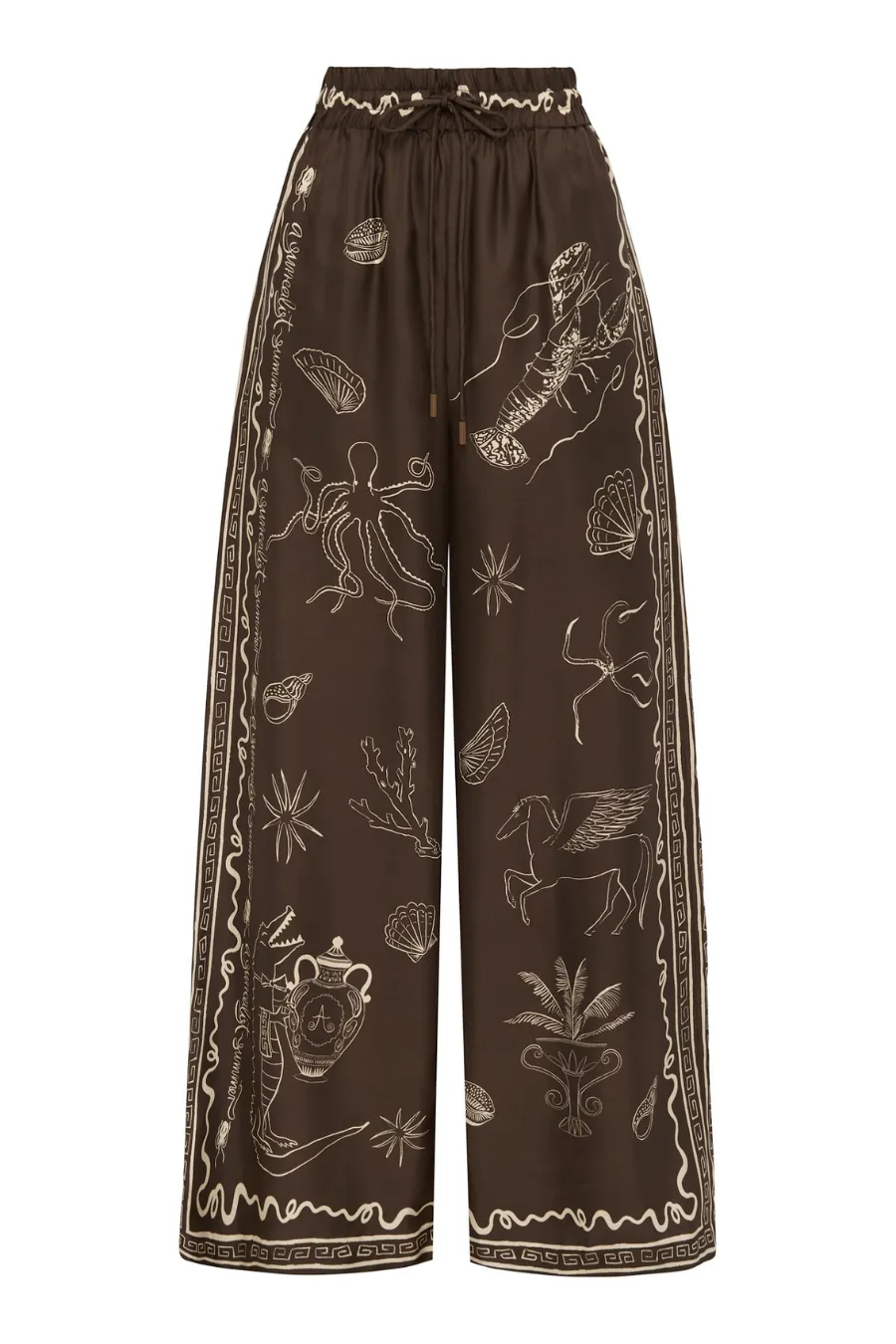 Sammy Silk Pant Chocolate