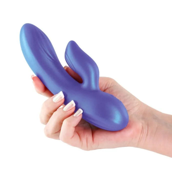 Seduction Angel Rabbit Vibrator Metallic Blue