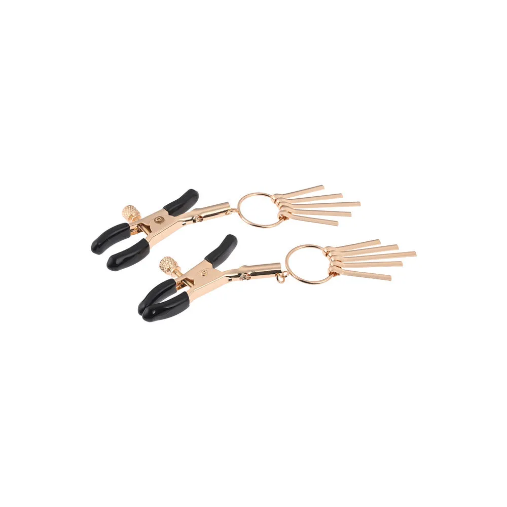 Sex And Mischief Verge Nipple Clamps Gold