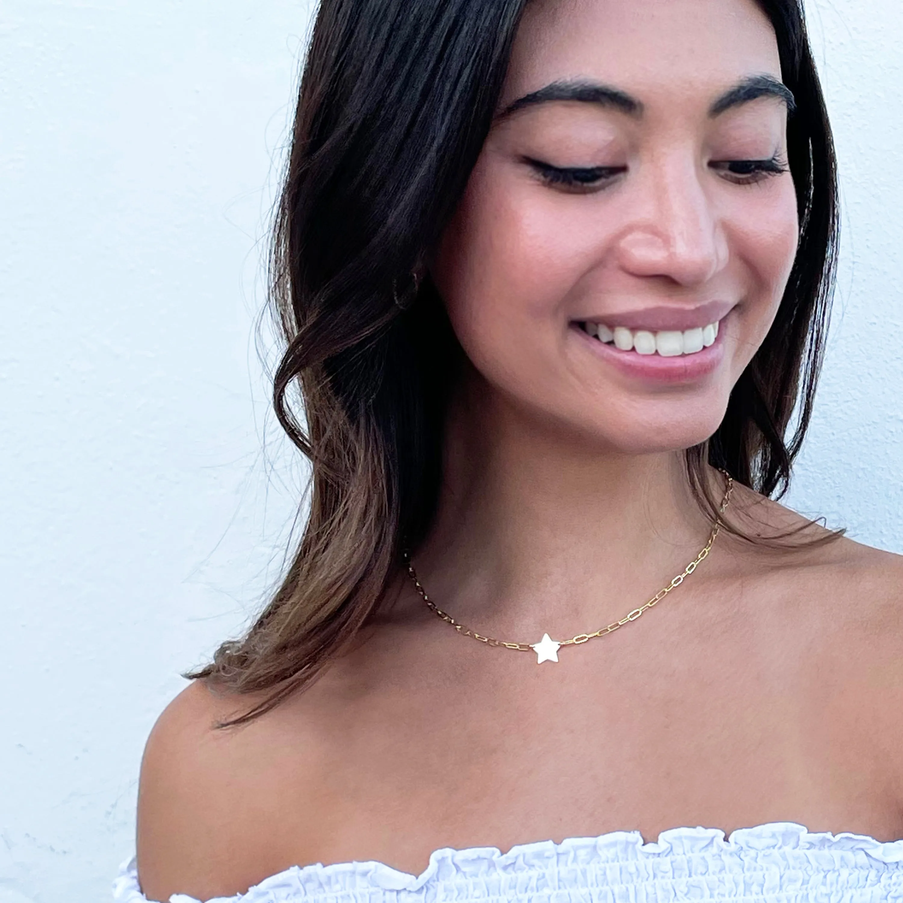 Star Paperclip Necklace