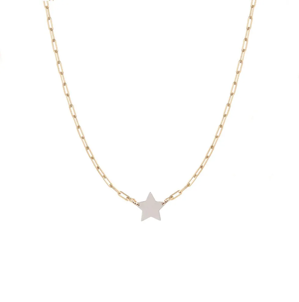 Star Paperclip Necklace