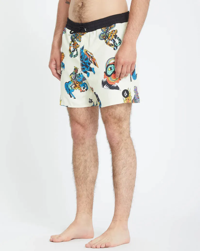 Volcom Men's Bob Mollema Trunk 16" Boardshorts Light Beige A2512504_LBG