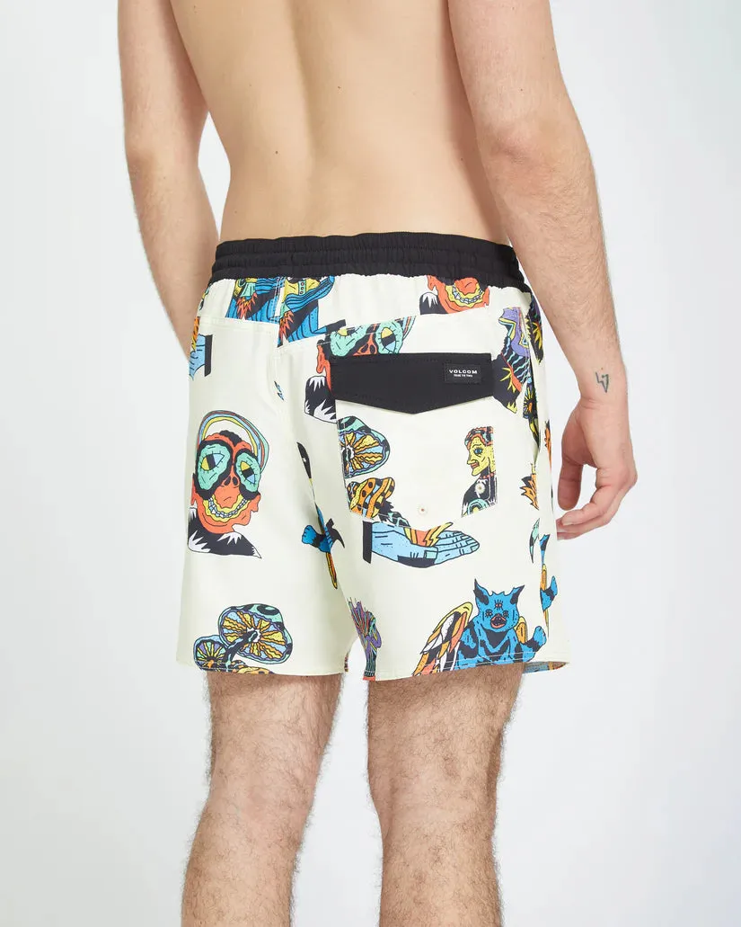 Volcom Men's Bob Mollema Trunk 16" Boardshorts Light Beige A2512504_LBG