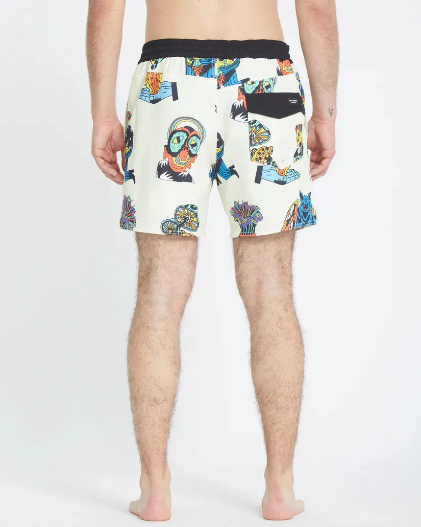 Volcom Men's Bob Mollema Trunk 16" Boardshorts Light Beige A2512504_LBG