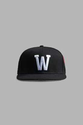 W Elysium Fitted Cap in Black