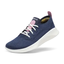 Women's SuperLight Tree Runners - Deep Navy/Basin Pink (Natural White Sole)